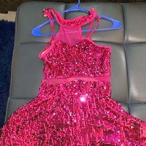 Pink sequence dance uniform